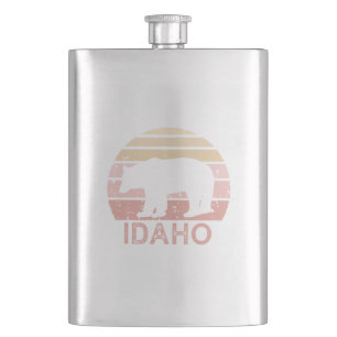 Idaho Retro Bear Hip Flask