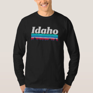 Idaho Retro Vintage Outdoors Mountain Graphic Desi T-Shirt