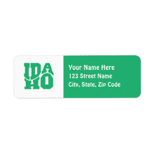 Idaho Return Address Label