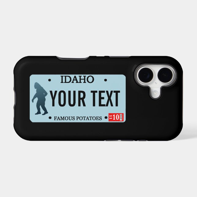 Idaho Sasquatch License Plate (Back (Horizontal))
