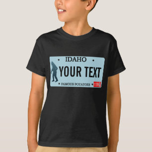 Idaho Sasquatch License Plate T-Shirt