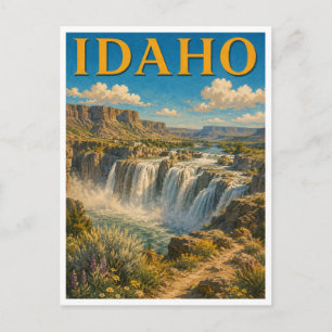 Idaho Shoshone Falls GeoSaga Postcard