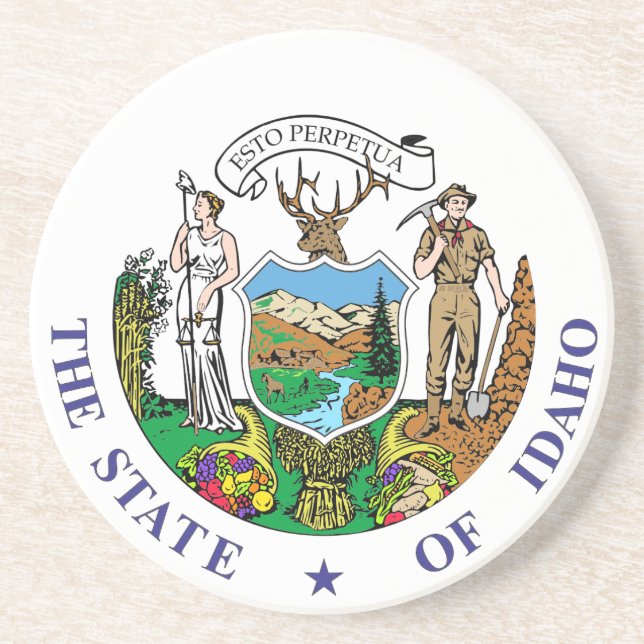 Idaho sign coaster (Front)
