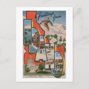 Idaho (Skiing)Large Letter ScenesIdaho Postcard