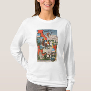 Idaho (Skiing)Large Letter ScenesIdaho T-Shirt
