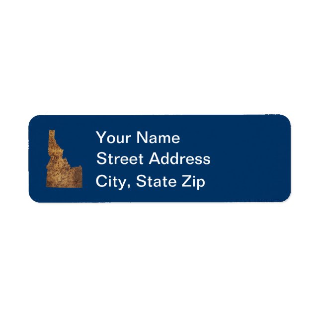 Idaho Spud Map Return Address Label (Front)