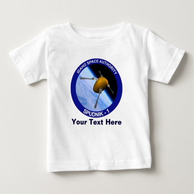 Idaho Spudnik Satellite Mission Patch Baby T-Shirt (Front)