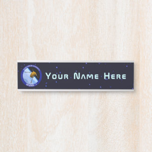 Idaho Spudnik Satellite Mission Patch Door Sign