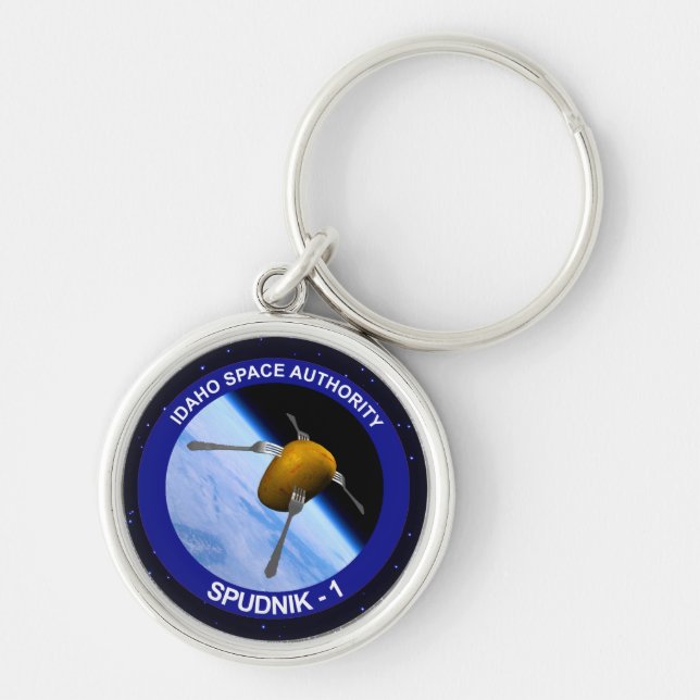 Idaho Spudnik Satellite Mission Patch Key Ring (Front)