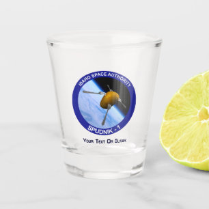 Idaho Spudnik Satellite Mission Patch Shot Glass