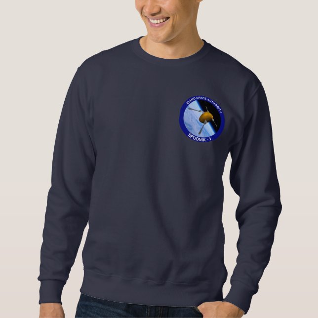 Idaho Spudnik Satellite Mission Patch Sweatshirt (Front)
