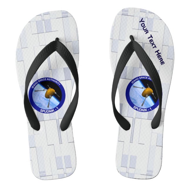 Idaho Spudnik Satellite Mission Patch Thongs (Footbed)