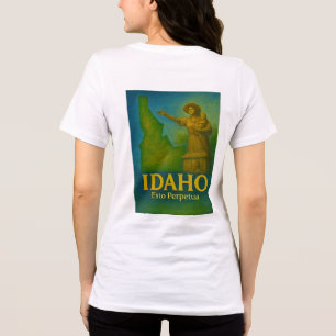 Idaho State Art T-Shirt - Tri-Blend Shirt