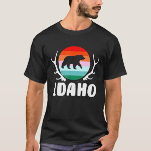Idaho State Bear Hunting Hiking Vacation Camping T-Shirt
