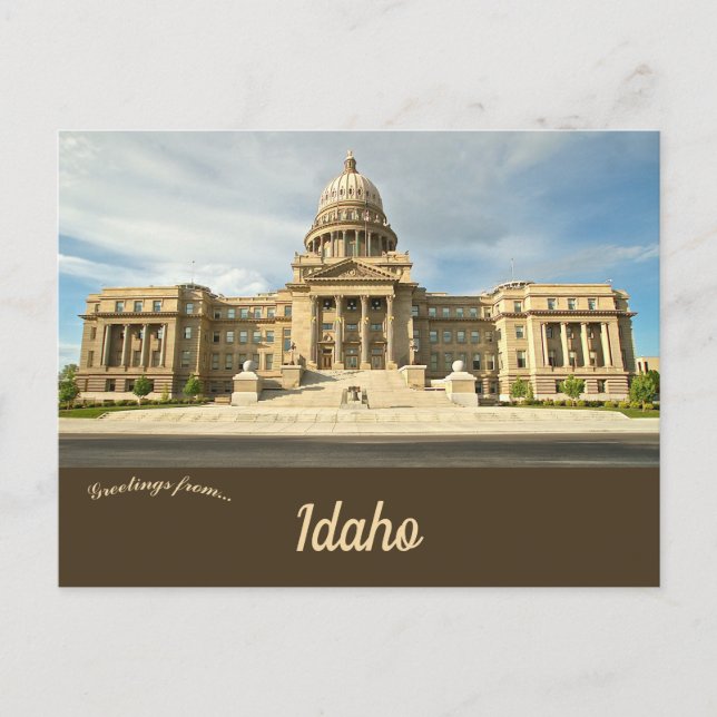Idaho State Capitol in Boise Idaho Postcard (Front)
