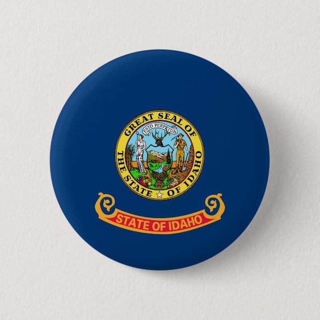 Idaho State Flag 6 Cm Round Badge (Front)