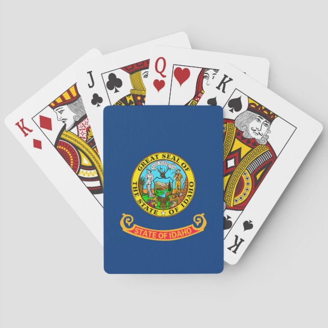 Idaho State Flag Design Playing Cards (Back)