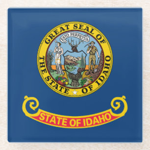 Idaho State Flag Glass Coaster