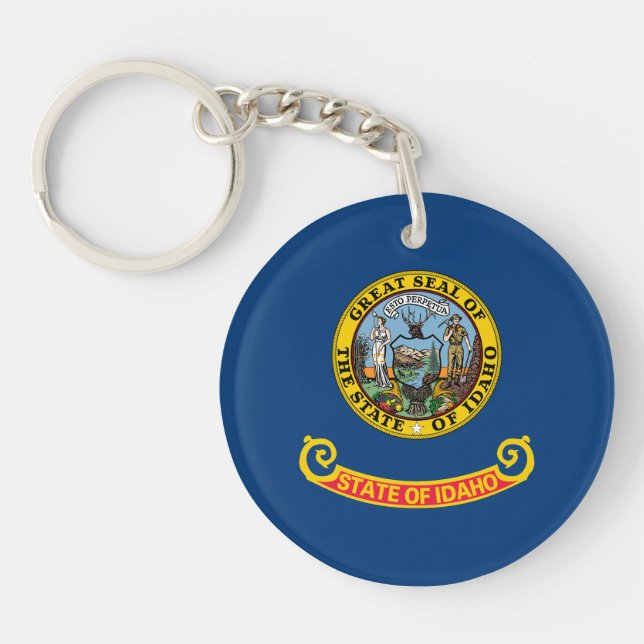 Idaho State Flag Key Ring (Front)
