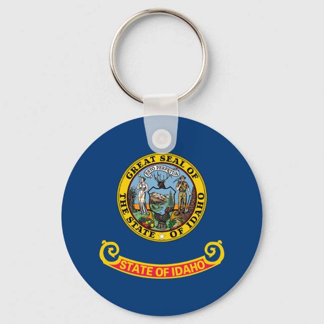 Idaho State Flag Key Ring (Front)