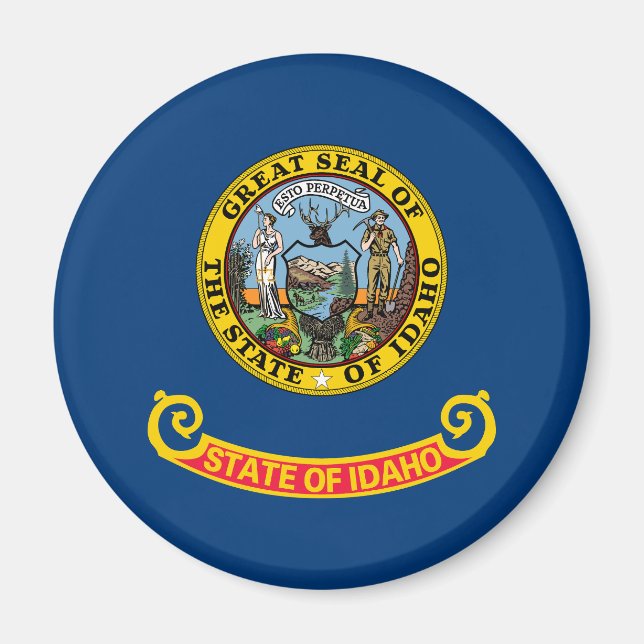 Idaho State Flag Magnet (Front)