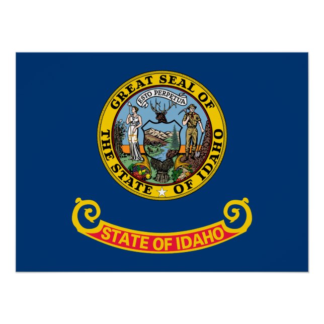 Idaho State Flag Poster (Front)