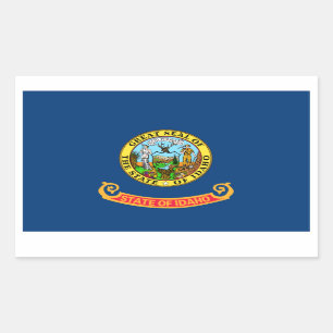 Idaho State Flag Rectangular Sticker