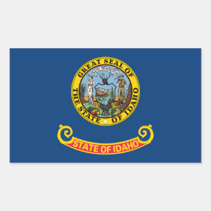 Idaho State Flag Rectangular Sticker