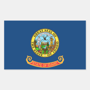 Idaho State flag Rectangular Sticker