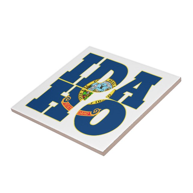 Idaho state flag text tile (Side)