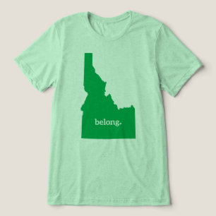 Idaho State Map Belong Tri-Blend Shirt