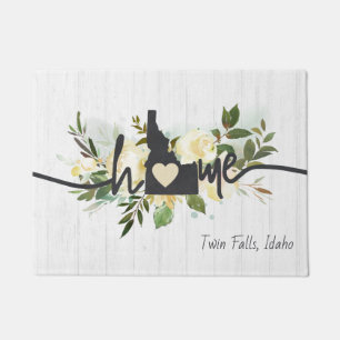 Idaho State Personalised Your Home City Rustic Doormat