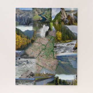 Idaho State Photo Collage 13 Images Jigsaw Puzzle