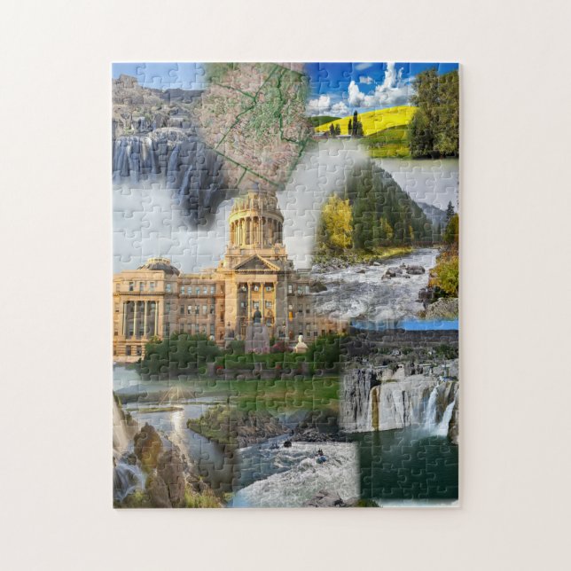 Idaho State Photo Collage 8 Pictures Jigsaw Puzzle (Vertical)
