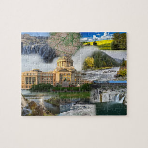 Idaho State Photo Collage 8 Pictures Jigsaw Puzzle