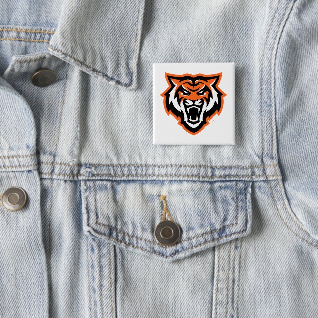 Idaho State University Bengals Spirit Design 15 Cm Square Badge (In Situ)