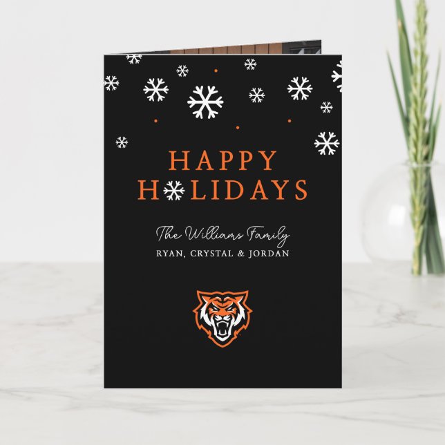 Idaho State University Bengals Spirit Design Holiday Card (Front)