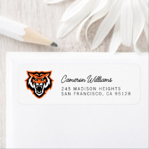 Idaho State University Bengals Spirit Design Return Address Label