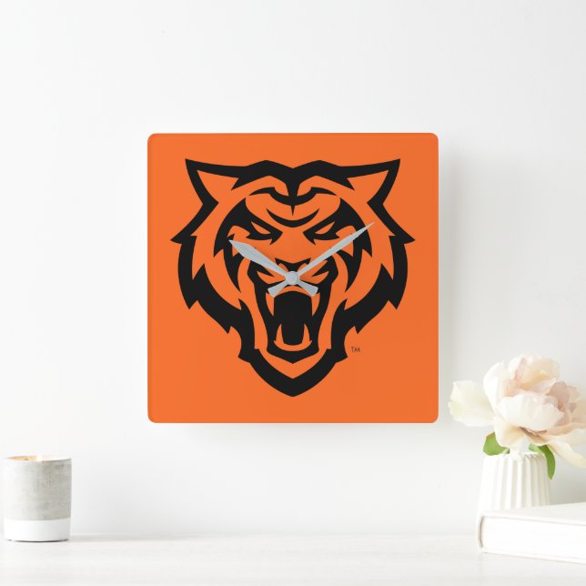Idaho State University Bengals Spirit Design Square Wall Clock (Home)