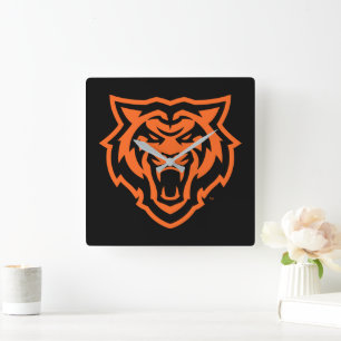 Idaho State University Bengals Spirit Design Square Wall Clock