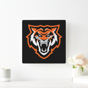 Idaho State University Bengals Spirit Design Square Wall Clock