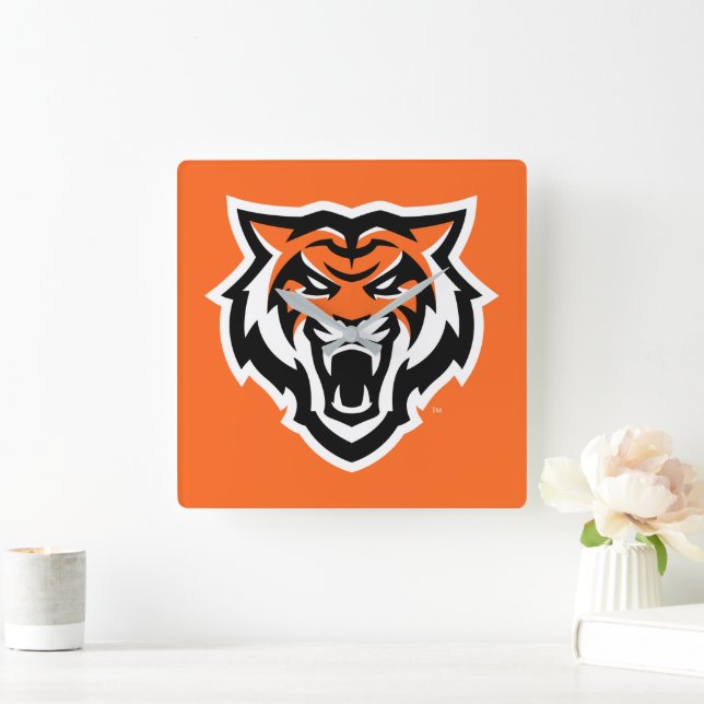 Idaho State University Bengals Spirit Design Square Wall Clock (Home)