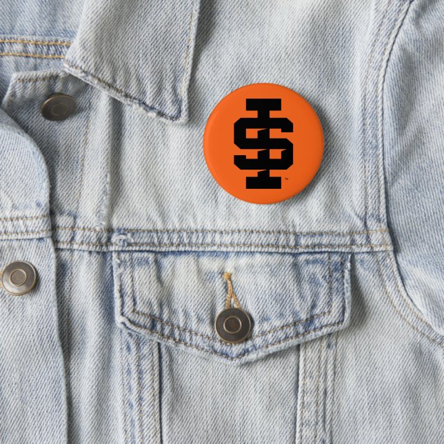 Idaho State University Bold Bengals Logo 6 Cm Round Badge (In Situ)