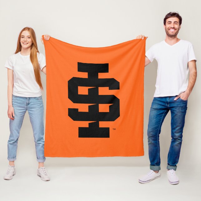 Idaho State University Bold Bengals Logo Fleece Blanket (In Situ)