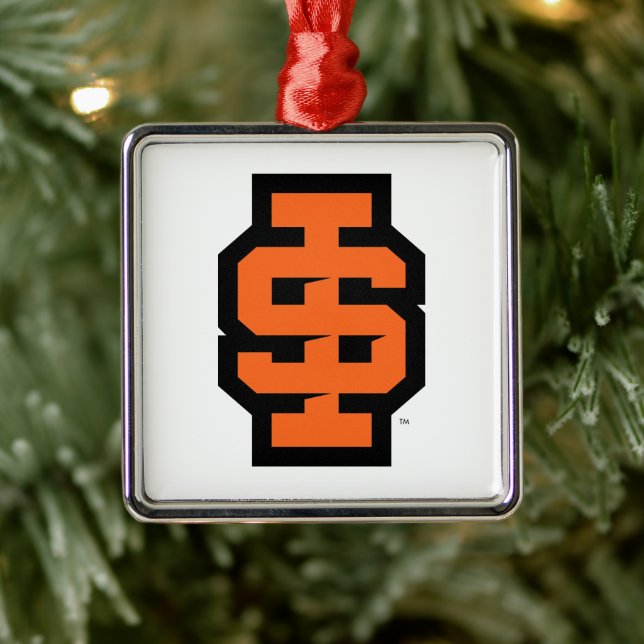 Idaho State University Bold Bengals Logo Metal Ornament (Tree)