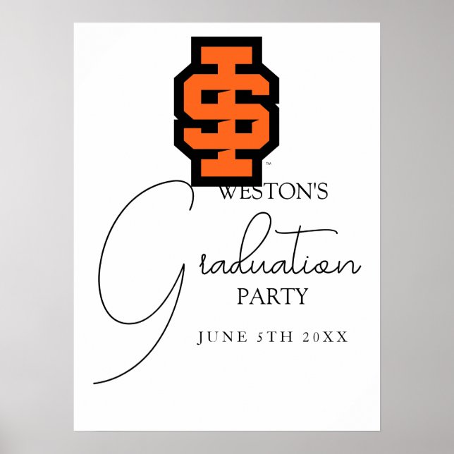 Idaho State University Bold Bengals Logo Poster (Front)