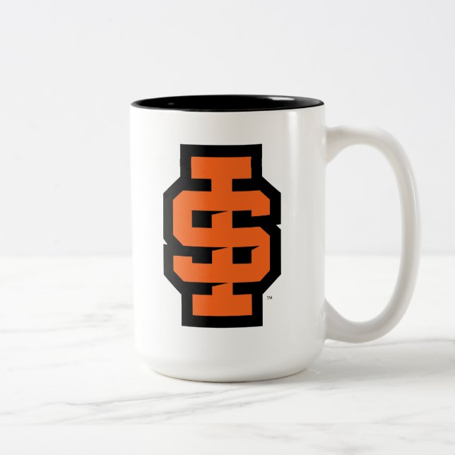 Idaho State University Bold Bengals Logo Two-Tone Coffee Mug (Right)