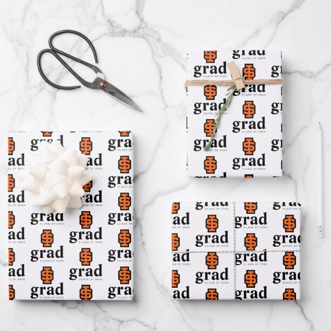 Idaho State University Bold Bengals Logo Wrapping Paper Sheet (Front)