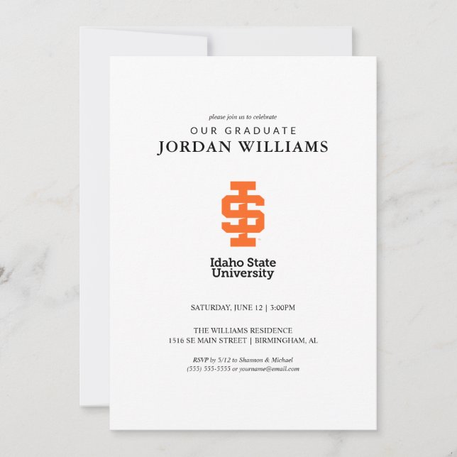 Idaho State University Official Logo Design Announcement (Front)