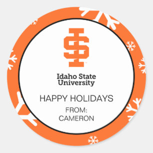 Idaho State University Official Logo Design Classic Round Sticker